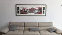 宜巢鴻運當頭刺繡畫(huà)客廳掛畫(huà)蘇繡現代輕奢沙發(fā)背景墻裝飾畫(huà) 鴻運當頭 220*80(立體刺繡手工實(shí)物畫(huà)+高透有機玻璃） 曬單實(shí)拍圖