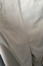 德瑪納【設計感西裝褲】秋季中腰寬松闊腿休閑褲子女褲 淺咖色 L  曬單實(shí)拍圖