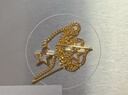周六福（ZLF）  黃金耳釘女足金999星星閃爍耳線(xiàn) 計價(jià) 1.90g 曬單實(shí)拍圖