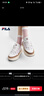 FILA 斐樂(lè )官方女鞋CARROT摩登板鞋2024秋季新款蘿卜鞋休閑增高厚底鞋 白中白/烤椰絲棕-BT 38 曬單實(shí)拍圖
