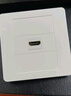山澤 HDMI86面板邊框 3口 免焊接墻壁插座裝修配套直通母對母模塊面板 多功能86型模塊 SZ-HDMI01 曬單實(shí)拍圖