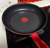 特福（Tefal）平底鍋家用牛排不粘煎鍋少油煙有鈦煎餅鍋電磁爐燃氣灶通用26cm 曬單實(shí)拍圖
