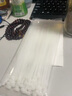 HAILE扎帶 尼龍扎帶 多功能透明理線(xiàn)帶 自鎖式扎阻燃帶 4.6*300mm 白色200根ZD-30-200 曬單實(shí)拍圖