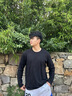 甪澈長(cháng)袖t恤男士重磅純棉秋季單穿衣服男裝新疆棉圓領(lǐng)打底衫白色T恤男 組合1.黑色+白色 重磅純棉  XL 建議體重 130-145斤 曬單實(shí)拍圖