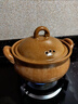 自然廚復古中式陶瓷砂鍋煲湯煮粥燉鍋家用耐高溫不易裂窯變色煤氣灶專(zhuān)用 大祥云沙漠黃-適合4-5人使用 3.3L 曬單實(shí)拍圖