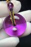 侗秘天然巴西紫水晶平安扣吊墜項(xiàng)鏈女時(shí)尚簡(jiǎn)約男士情侶禮物 【珠寶級(jí)】約35mm-巴西天然紫水晶 紫水晶 曬單實(shí)拍圖