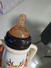 英氏（YEEHOO）嬰兒保溫奶瓶新生兒奶瓶?jī)和乇瓔雰簩W(xué)飲杯便攜吸管水杯保溫壺 保溫奶瓶 300ml 貴族白-配三頭 曬單實(shí)拍圖