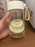富光清然玻璃杯 高硼硅玻璃水杯子 女生便攜牛奶咖啡刻度茶杯330ml 曬單實(shí)拍圖