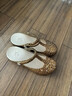 維布倫維布倫洞洞鞋女夏新款包頭涼鞋軟底果凍鞋防滑厚底沙灘鞋外穿拖鞋 6303豹紋金色 38 曬單實(shí)拍圖