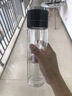 定制一鍵開(kāi)蓋車(chē)載雙層玻璃杯辦公室保溫速開(kāi)水杯茶杯茶水分離水杯 350ml黑色速開(kāi)雙層加厚防爆防漏加茶漏 350 曬單實(shí)拍圖