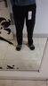 皮爾卡丹（pierre cardin）休閑褲男秋冬季寬松簡(jiǎn)約直筒褲潮流厚款彈力褲子男裝 黑色 2XL 曬單實(shí)拍圖