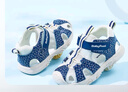Baby Front幼兒園童鞋男童涼鞋女童包頭軟底時(shí)尚運動(dòng)環(huán)保健康機能鞋學(xué)步鞋 藍色 27 165mm (適合腳長(cháng)16.5cm) 曬單實(shí)拍圖