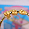 周生生HelloKitty黃金轉運珠三麗鷗足金mini版少女心組合單顆 蝴蝶結92832C 曬單實(shí)拍圖