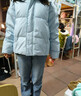 彪馬（PUMA）600蓬80絨短款美拉德羽絨服男女新款冬季鴨絨外套 631636 水藍色-69 M  (175/96A) 曬單實(shí)拍圖