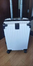 鋁框行李箱子密碼箱20寸男女學(xué)生出差旅行登機拉桿箱京東京喜自營(yíng) 白色 24英寸 曬單實(shí)拍圖