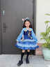 玉極虞女童連衣裙秋冬加絨新款兔子朱迪警官洛麗塔公主兒童洋氣蓬蓬裙子 淺藍色 077# 配披風(fēng) 加絨冬款 110 曬單實(shí)拍圖