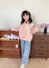 BSOUNDALE國際品牌女童中國風(fēng)外套2025秋季新款兒童洋氣衣服中大童春秋新款 粉色 140 cm 曬單實(shí)拍圖