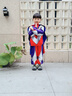 ULTRAMAN奧特曼衣服男童加絨加厚發(fā)光冬裝兒童賽羅男孩冬季套裝蜘蛛俠童裝 【迪迦】（發(fā)光眼鏡胸燈） 120 【建議身高110-120cm】 曬單實(shí)拍圖
