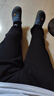 JEANSWEST LIFE真維斯男士春秋休閑褲重磅棉垂感顯高男褲純色挺括青少年直筒褲子 曬單實(shí)拍圖