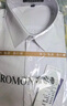 羅蒙（ROMON）【冰絲】白襯衫男士商務(wù)職業(yè)短袖抗皺免燙彈力正裝襯衣男白色39 曬單實(shí)拍圖