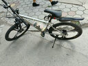 飛鴿（FG FLYING PIGEON）山地自行車(chē)男女士大中小學(xué)生車(chē)青少年變速車(chē)通勤代步競速單車(chē) 逐日鋼架-三刀輪-碟剎 納多灰 27.5英寸 適合170-190cm 21速標準版 曬單實(shí)拍圖