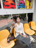 CinvaiKrose【趙昭儀同款】包包女包2025新款手提保齡球斜挎包教師節(jié)禮物生日 咖啡色【送女友老婆女生禮物走心】 曬單實拍圖