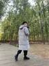 籬人歸羽絨服男女東北極寒款中長(cháng)款過(guò)膝加厚保暖紅色大衣情侶裝冬季外套 灰色男款 2XL 曬單實(shí)拍圖
