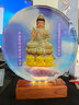 水晶觀(guān)音菩薩佛像擺件禮物喬遷畫(huà)像供奉家用觀(guān)世音相佛堂裝飾擺臺 觀(guān)音像+特大號30*31水晶底座 曬單實(shí)拍圖