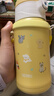 膳魔師（THERMOS）兒童保溫杯開(kāi)學(xué)必備吸管杯直飲水杯小學(xué)生水壺貓狗系列3歲550ml黃 曬單實(shí)拍圖