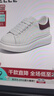 百麗（Belle）百搭麥昆小白鞋女商場(chǎng)同款時(shí)尚后尾撞色板鞋E1Q1DAM6 白色/紅 36 (230mm) 曬單實(shí)拍圖