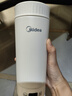 美的（Midea）便攜式電熱水杯 電熱水壺 保溫?zé)?350ml迷你便攜式旅行出差 智能恒溫加熱杯 316L不銹鋼無異味 0.35L 【精準(zhǔn)控溫】MK-DB35X22 曬單實(shí)拍圖