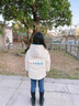 G.DUCKKIDS童裝女童羽絨服冬季新款兒童冬裝白鴨絨外套中大小學(xué)生保暖面包服 米白色 140 尺碼9~10歲【130-140cm】 曬單實(shí)拍圖