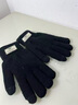 回力（Warrior）手套男冬季騎行針織防風(fēng)寒加絨加厚保暖毛線(xiàn)手套可觸屏棉手套 黑色【雙層加絨】 曬單實(shí)拍圖