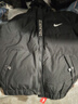 品牌新款男士運動(dòng)羽絨棉服冬季加絨加厚保暖棉衣大碼寬松棉襖外套 (NK-166)黑色連帽 XL (建議110-130斤) 曬單實(shí)拍圖
