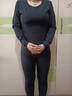 浪莎秋衣秋褲女士套裝棉毛衫新疆棉打底內搭10A抗菌修身秋冬內衣薄款  【黑色套裝】·10A抗菌彈力棉 M /160 曬單實(shí)拍圖