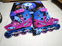 米高輪滑鞋兒童初學(xué)溜冰鞋直排輪旱冰鞋【斷碼撿漏清倉微瑕特價(jià)】 舊款MC8粉色 輪子微黃，鞋身微瑕 L 曬單實(shí)拍圖