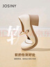 卓詩尼瑪麗珍鞋女2025新款秋季法式復(fù)古單鞋一字帶粗跟小皮鞋 米白色 35 曬單實拍圖