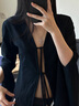 APM Monaco銀白色十字架可調節項鏈女士男士項鏈女輕奢小眾 曬單實(shí)拍圖