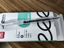 得力（deli）速干按動(dòng)刷題筆 雙珠ST筆頭0.5mm學(xué)生中性筆考試筆雙核芯刷題筆 黑色12支/盒S08-E 曬單實(shí)拍圖
