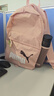 彪馬（PUMA）通勤旅行大容量雙肩包男女款收納口袋學(xué)生書(shū)包078560 玫瑰粉-白-咖紫色-06 OSFA 曬單實(shí)拍圖
