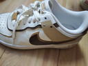 耐克NIKE女厚底板鞋AIR FORCE 1空軍一號(hào)運(yùn)動(dòng)鞋DZ1847-106白棕37.5 曬單實(shí)拍圖