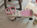 樂(lè )卡（Lecoco）兒童扭扭車(chē)男孩女孩靜音寶寶玩具1-3歲溜溜車(chē)妞妞車(chē) 費格聲光款 -琪芮粉 曬單實(shí)拍圖