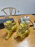 天祥緣貔貅擺件公母一對黃銅貔恘天祿皮丘招客廳辦公室財銅貔貅大號貔犰 8號銅貔貅一對【配底座】 曬單實(shí)拍圖