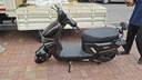 嘉陵電動(dòng)摩托車(chē) 可上牌京東自營(yíng)高功率1500W長(cháng)續航踏板電動(dòng)車(chē)天能電池72V20Ah【小九·夜曜黑】 曬單實(shí)拍圖