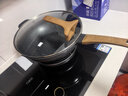 蘇泊爾（SUPOR） 炒鍋不粘鍋家用麥飯石色平底少油煙不沾炒菜鍋燃?xì)怆姶艩t通用 【3~6人適用】 32cm 曬單實(shí)拍圖