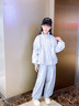 BSOUNDALE國際品牌女童秋裝運動(dòng)套裝2025新款洋氣女孩兒童春秋沖鋒外套 藍色 130 cm 曬單實(shí)拍圖