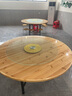 拜浦實(shí)木餐桌家用小戶(hù)型農村吃飯圓桌子帶轉盤(pán)折疊10人15人簡(jiǎn)易大排檔 【杉木】創(chuàng  )意圓桌+轉盤(pán)+桌腿 1.6米 【適用12-13人】送貨上門(mén) 曬單實(shí)拍圖