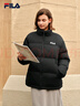 FILA 斐護(hù)科技|斐樂官方情侶羽絨服2025冬季新款寬松兩面穿立領(lǐng)外套 正黑色-BK XL 180/100A/XL 曬單實(shí)拍圖
