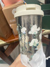 格米（germ）純鈦保溫杯女梵高聯(lián)名雙飲吸管咖啡水杯教師節(jié)禮物杯子500ML玫瑰 曬單實(shí)拍圖