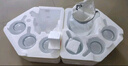 青蘋果水壺水杯套裝 涼水壺冷水壺錘紋耐熱玻璃嘟嘟壺*1錘紋玻璃杯*6 曬單實拍圖